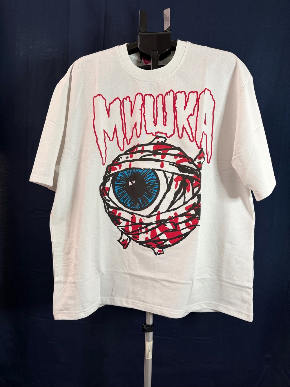 Mishka Keep Watch Mummy Eye Graphic T-Shirt – White – XL – NWT